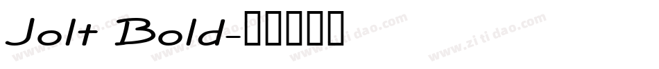 Jolt Bold字体转换